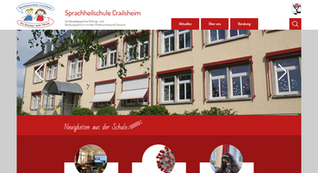 Startseite von der Homepage